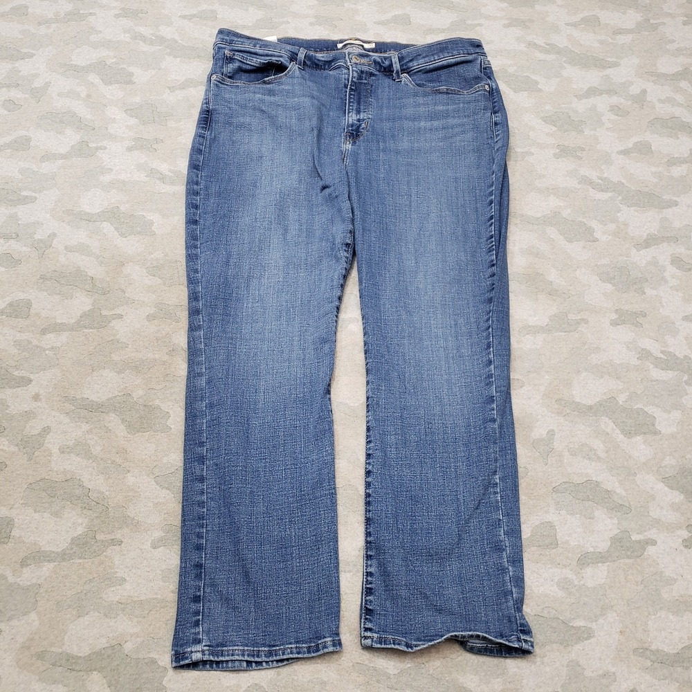 Levi's Jeans Womens 33 Blue Clasic Straight Pockets Denim Medium Wash